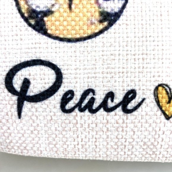 WZMPA Cosmetic Bag Peace Love Jack Halloween Makeup Pencil Case - Picture 5 of 11